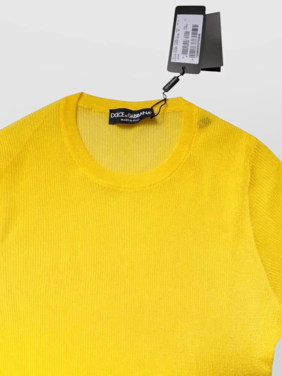 Dolce&Gabbana Ribbed Long-Sleeve Sweater