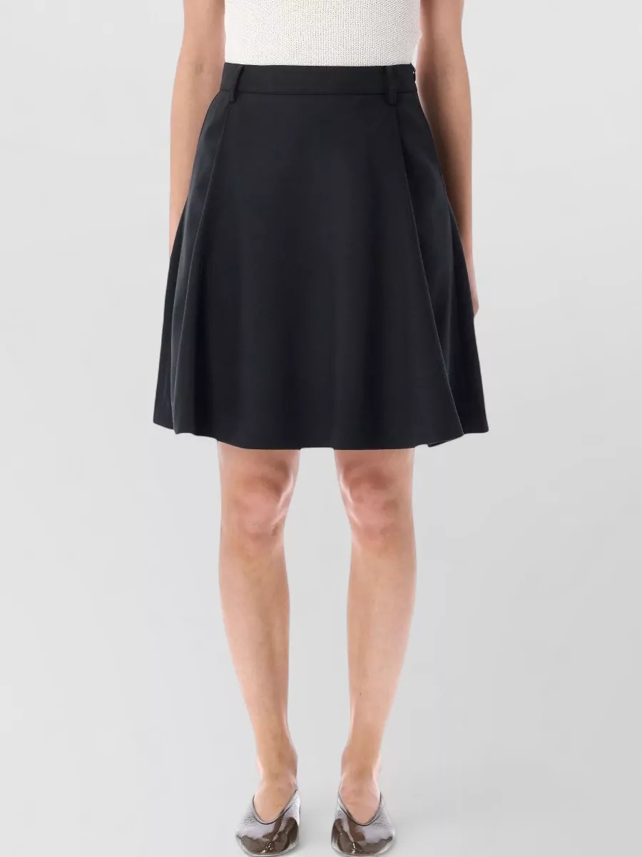 Low Classic Wool Midi A-Line Skirt