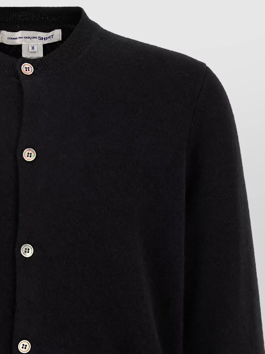 Comme des Garçons Wool color-block cardigan