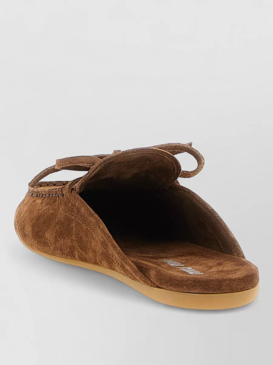 Miu Miu Suede Slippers