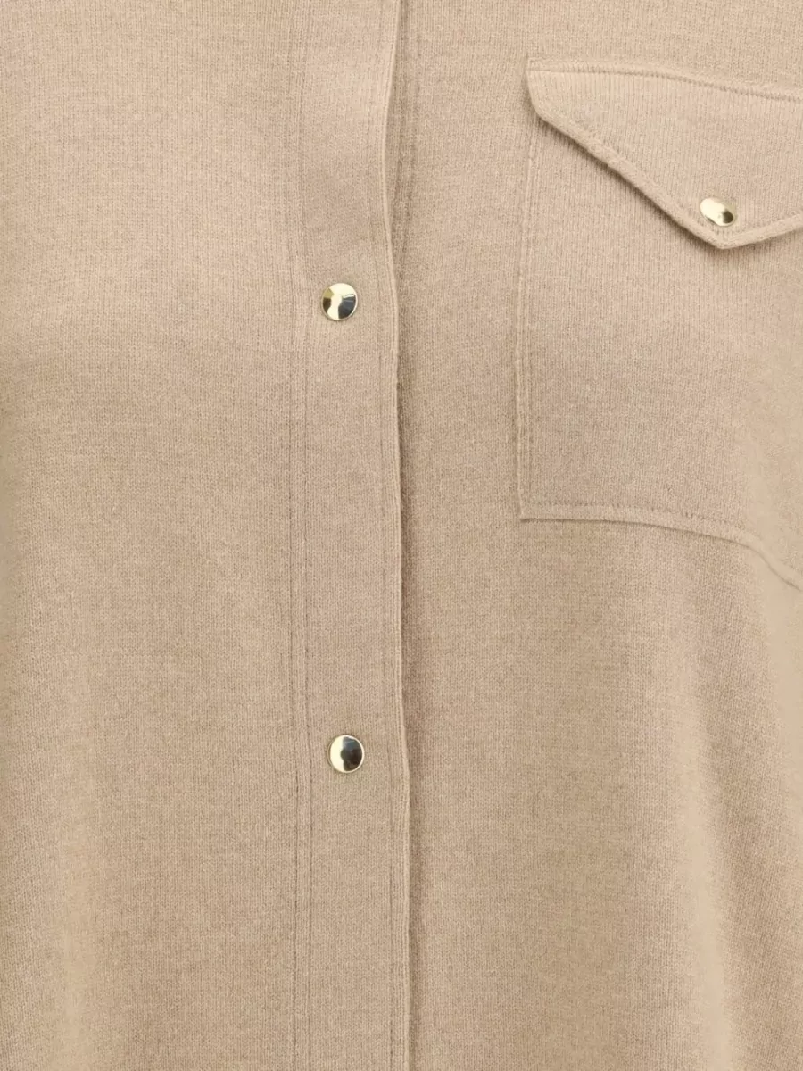 Fabiana Filippi Silk Cashmere Knit Shirt