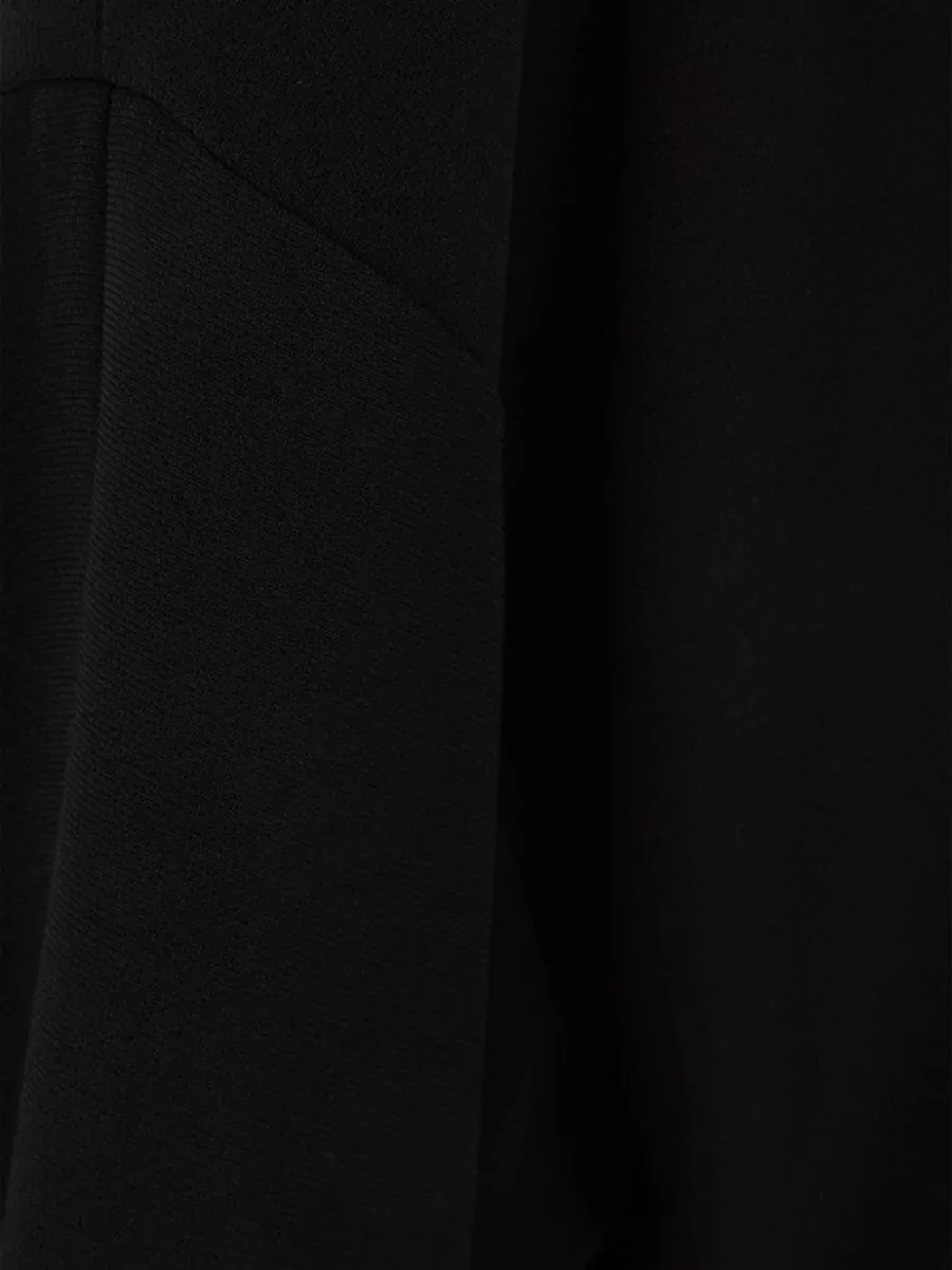 Alberto Biani Crepe Cowl Neck Long Sleeve Top
