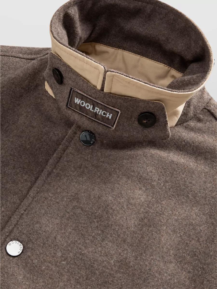 Woolrich Wool Single-Breasted Coat