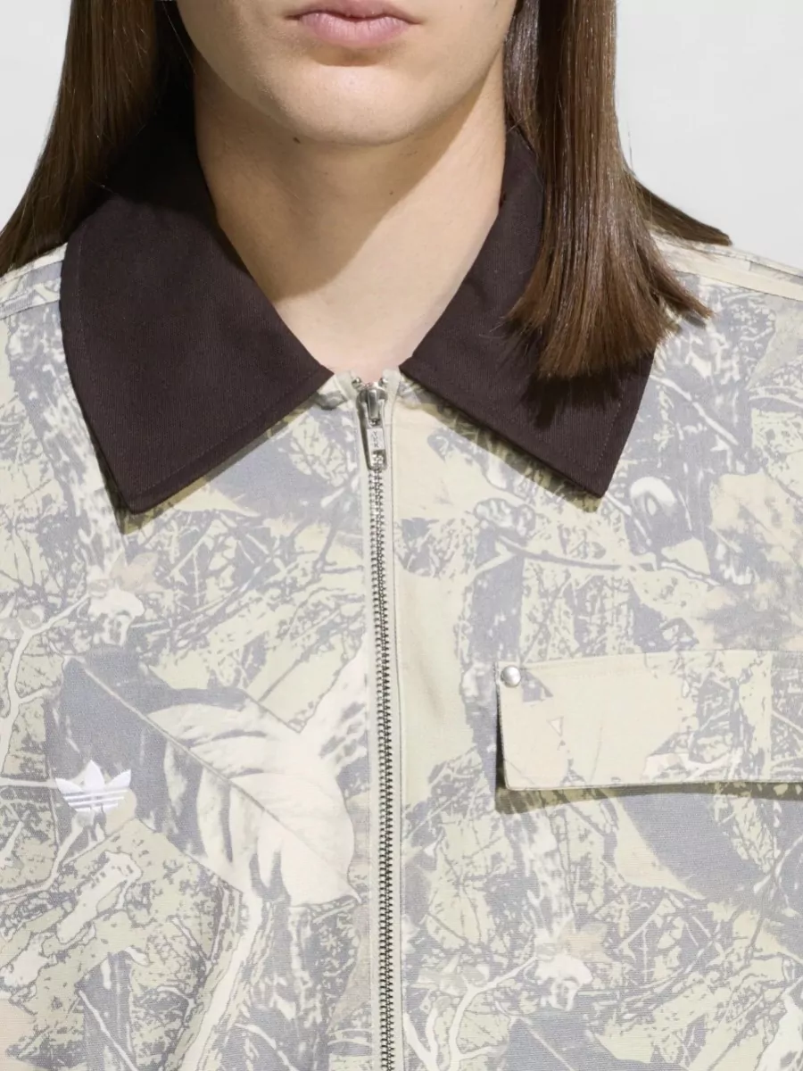 Adidas Canvas Work Jacket Camouflage Chest Pocket