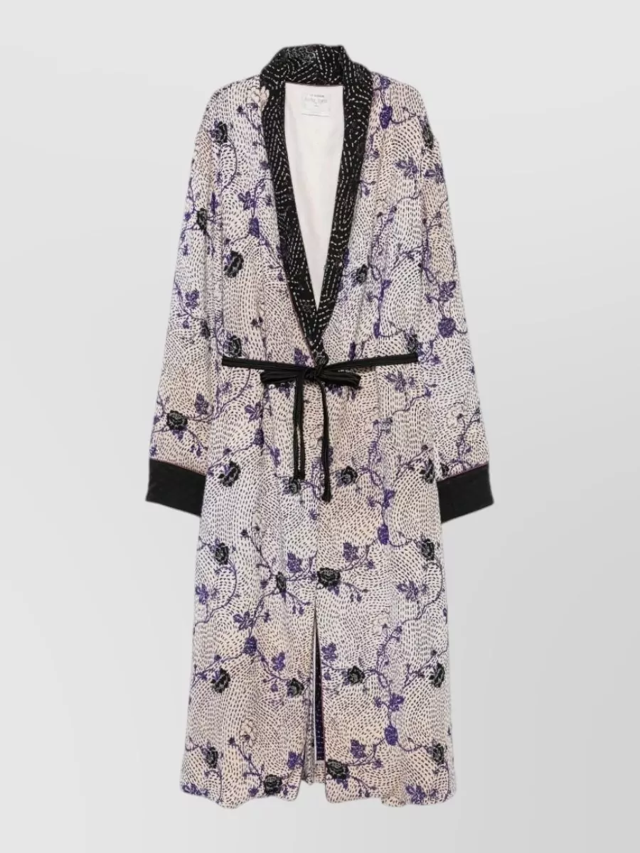 Forte Forte Floral print long dressing gown