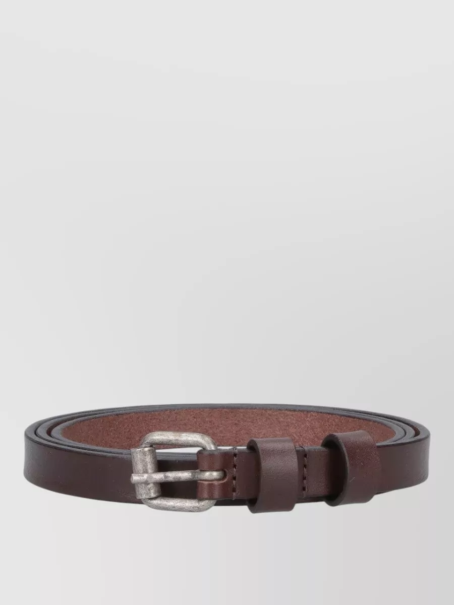 Aspesi Adjustable Length Belts Smooth Finish Design