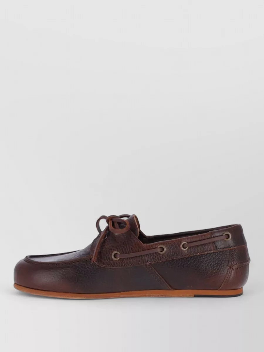 Sebago Hammered Leather Loafers