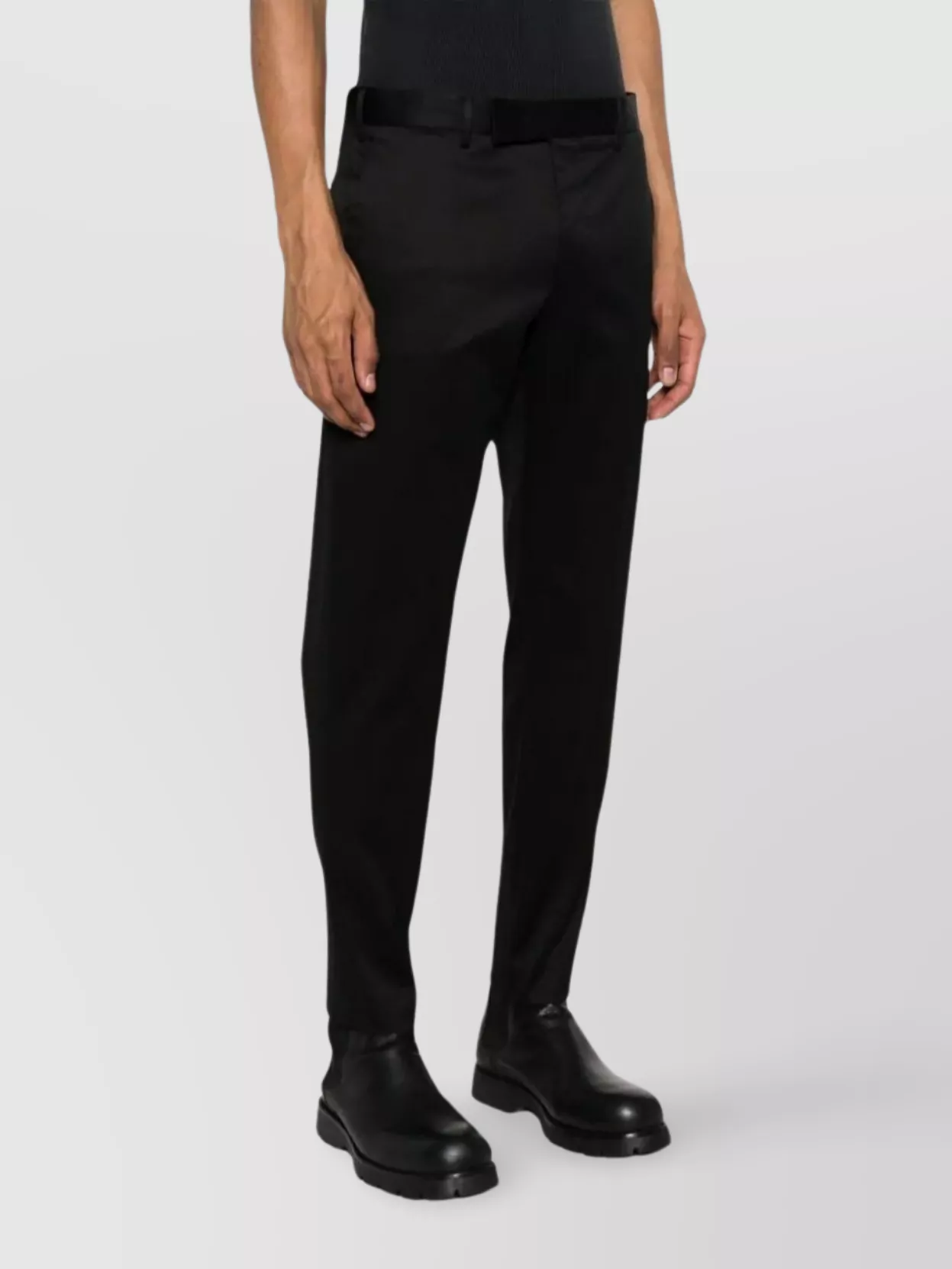 Pt Torino Rebel Fit Mid Waist Tailored Stretch Trousers