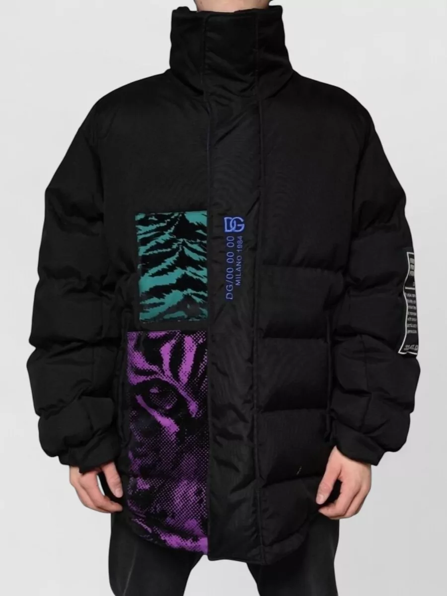 Dolce&Gabbana Tiger print oversized puffer jacket