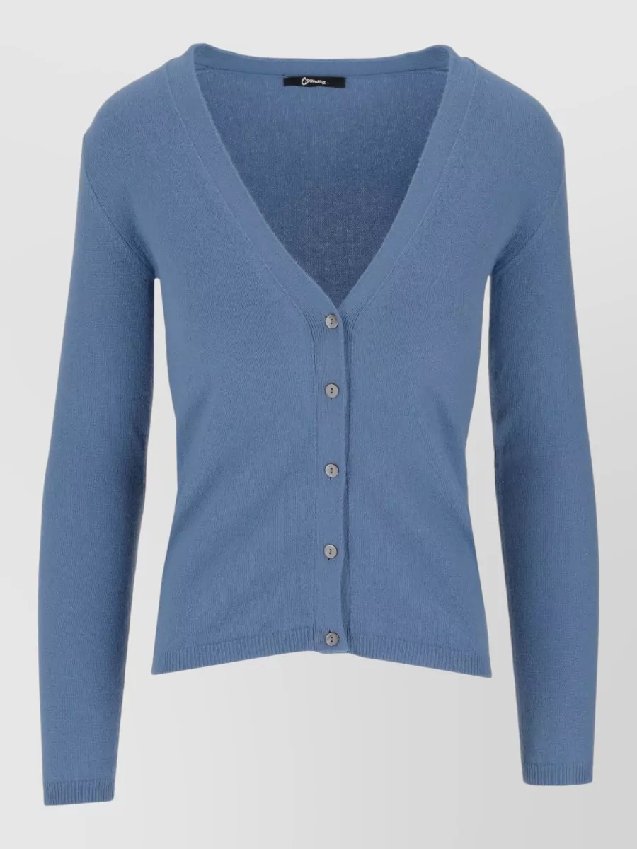 La Rose cashmere cropped v-neck cardigan