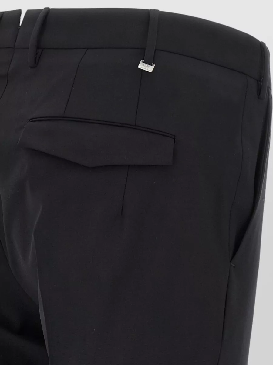 Pt Torino Virgin Wool Mid-Rise Tailored Trousers