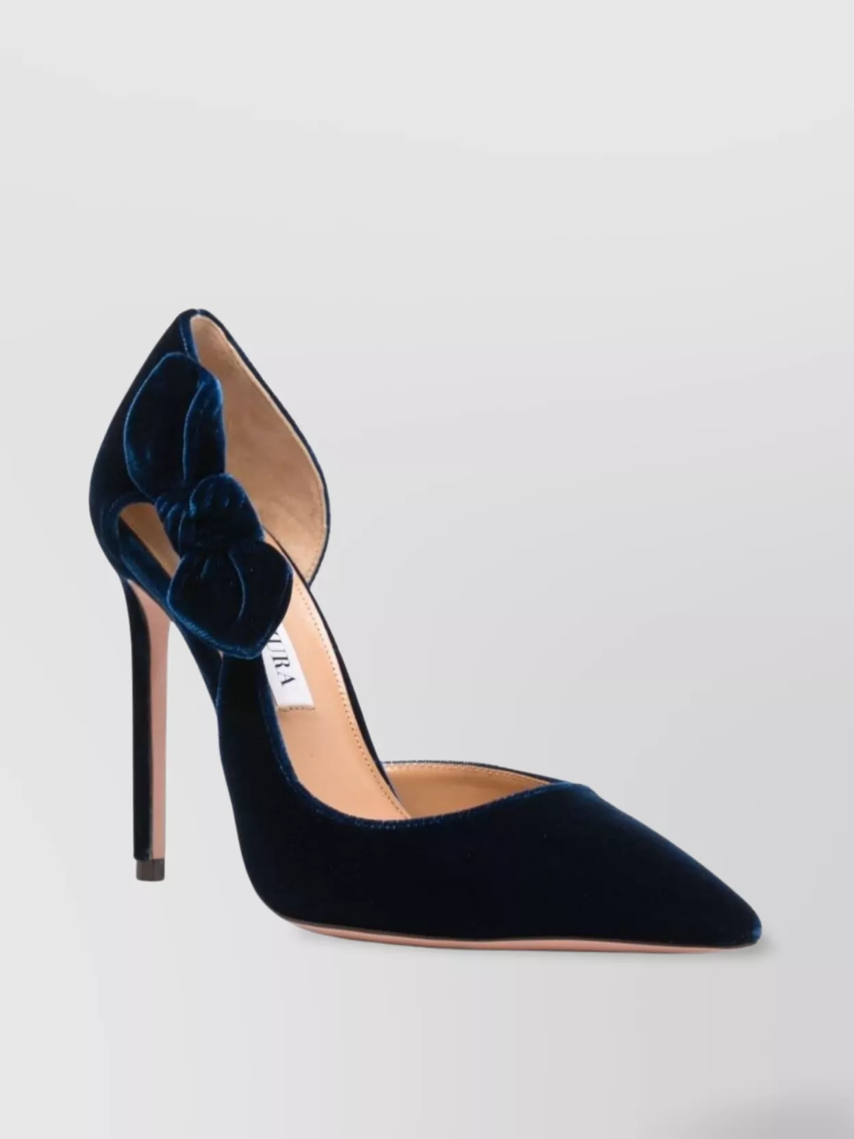 Aquazzura Stiletto Heel Pump Bow Detailing