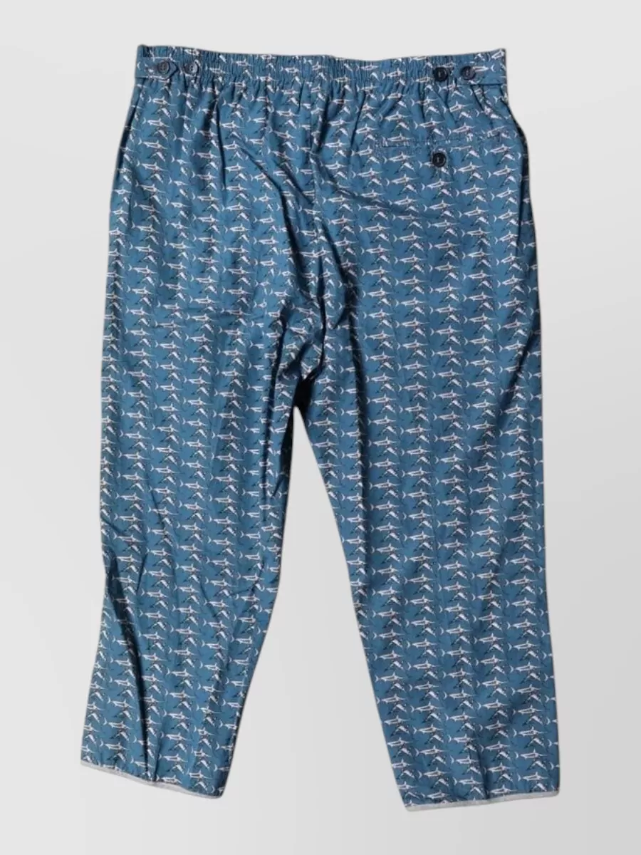 Dolce&Gabbana cotton printed cropped pajama trousers