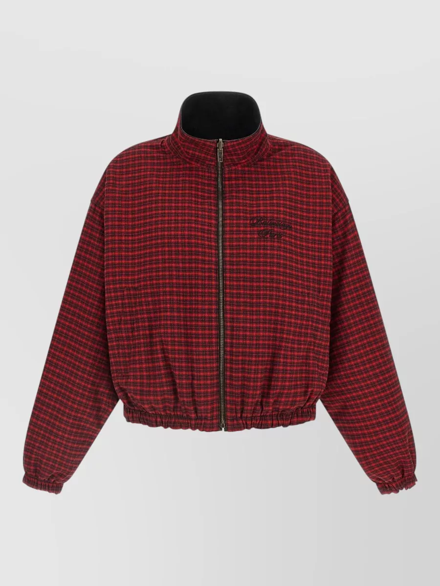 Balenciaga lamb leather reversible oversized bomber jacket