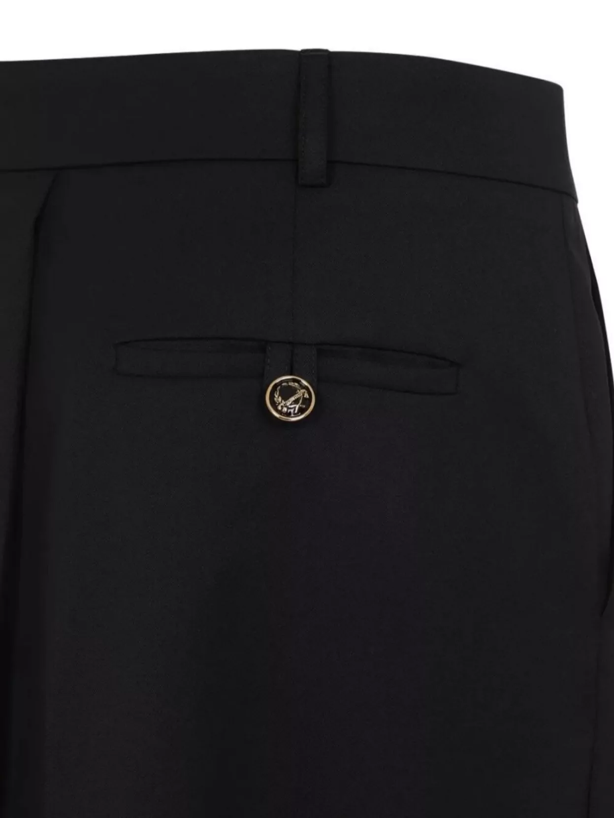 Moschino High-waisted Black Maxi Skirt With Pleated Design In Black