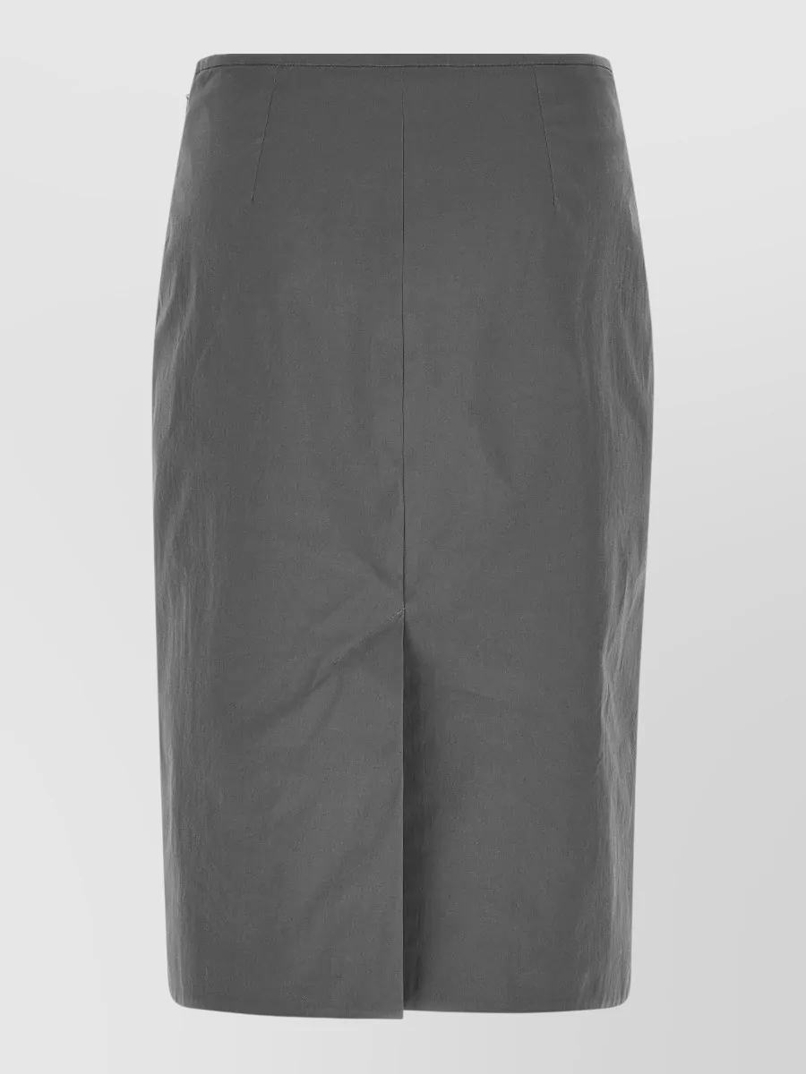 Miu Miu Cotton-Blend Midi Pencil Skirt