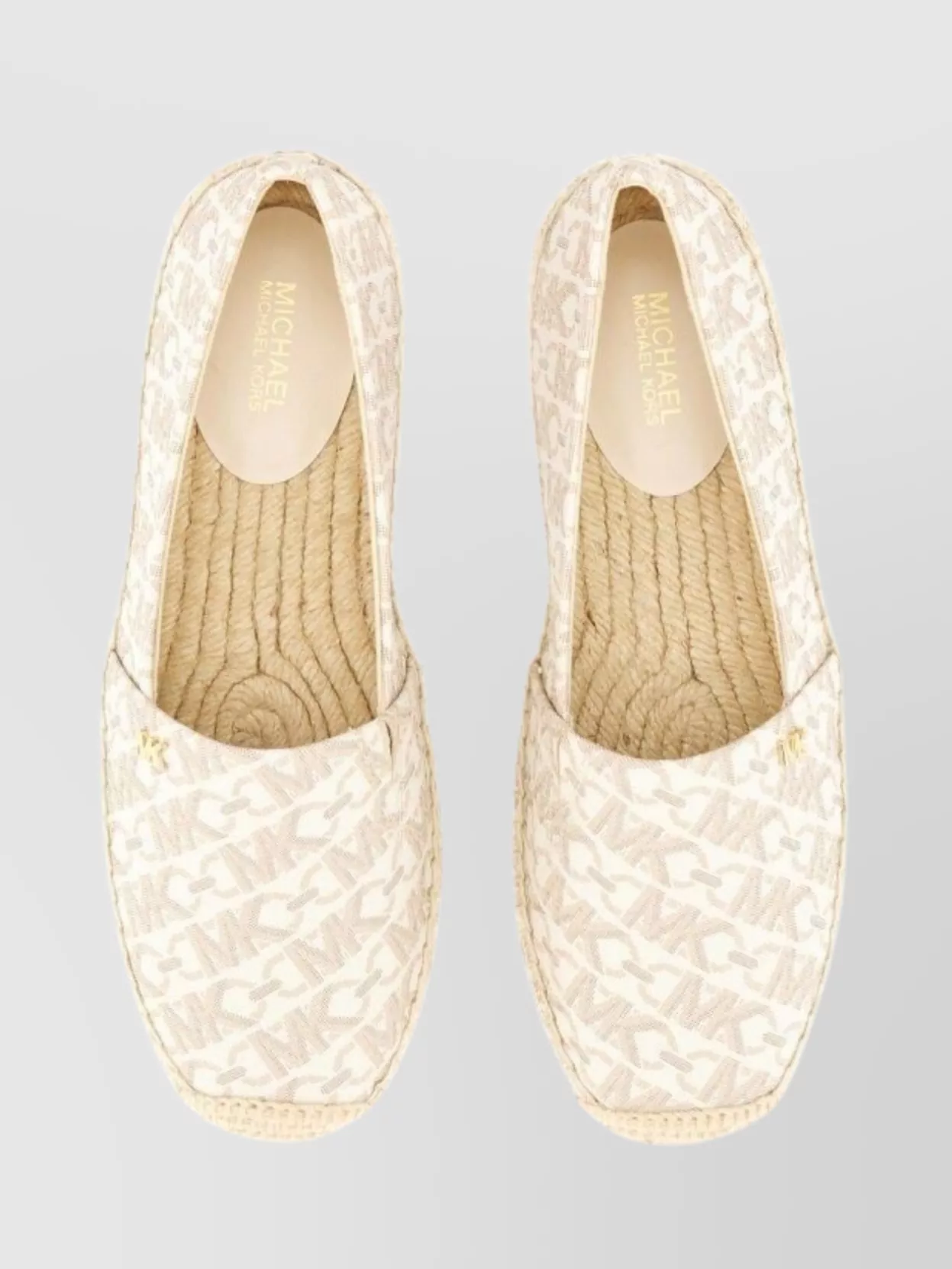 MICHAEL KORS WOVEN TEXTURE ROUND TOE ESPADRILLES