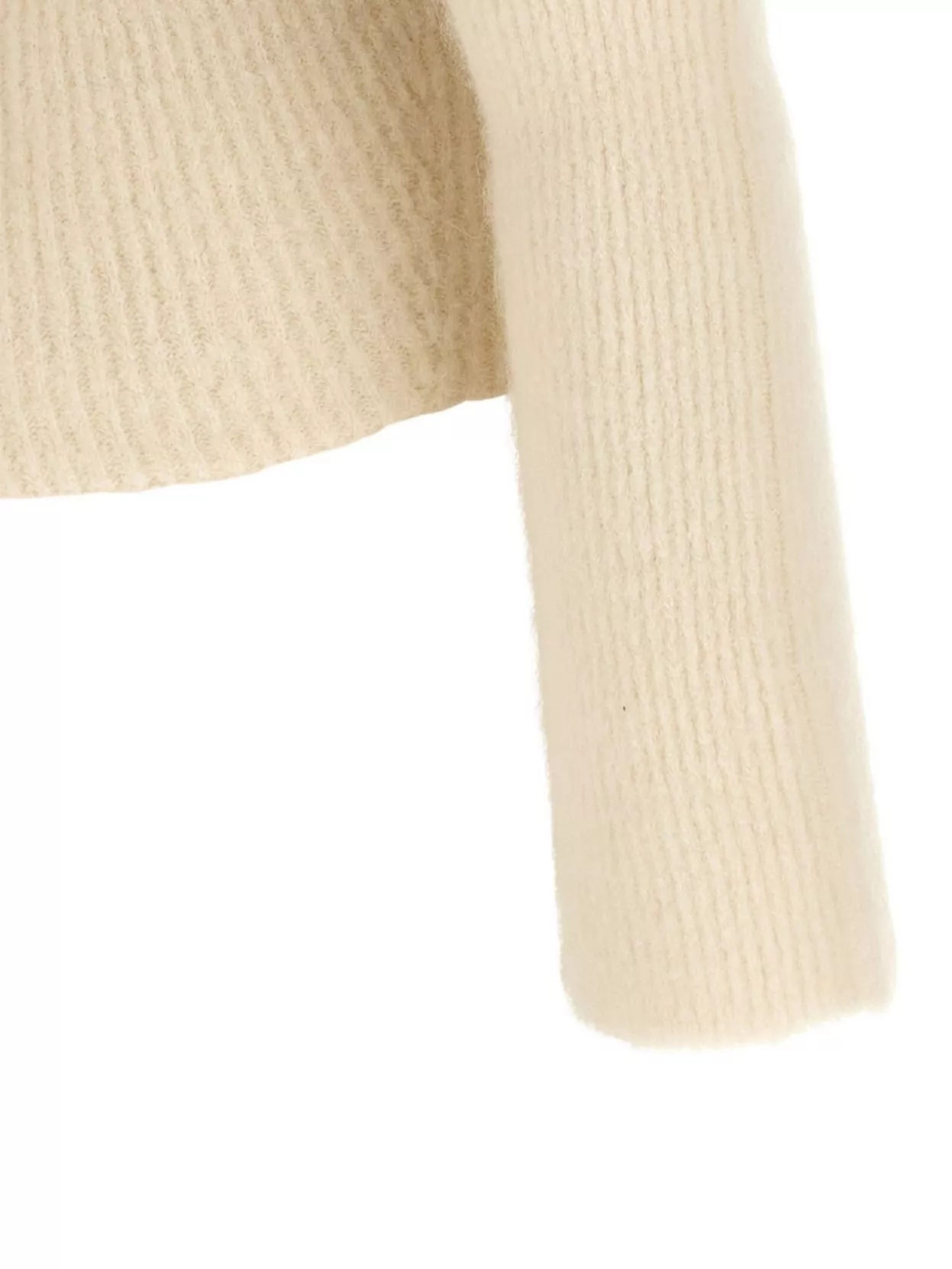 Rick Owens Long Sleeve Off Shoulder Knit Sweater