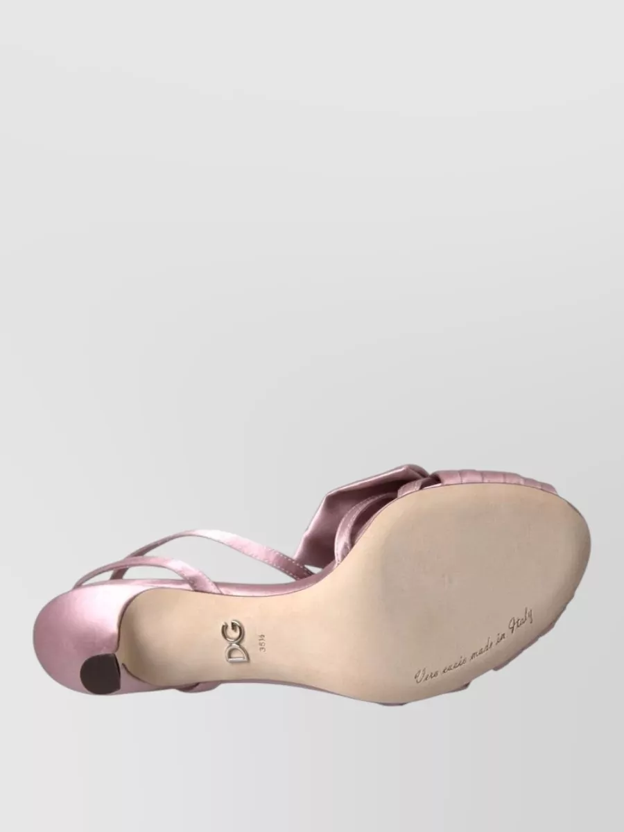 Dolce&Gabbana Silk Crystal-Embellished Sandals