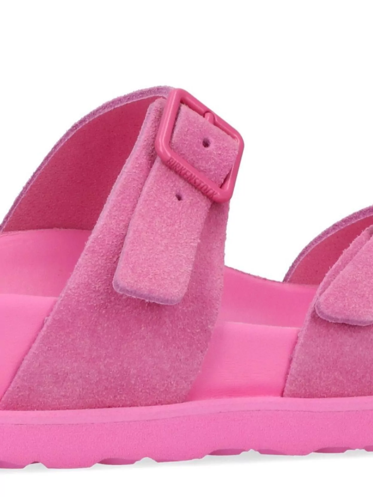 Birkenstock Heel Buckle Flat Sole Open Toe In Pink
