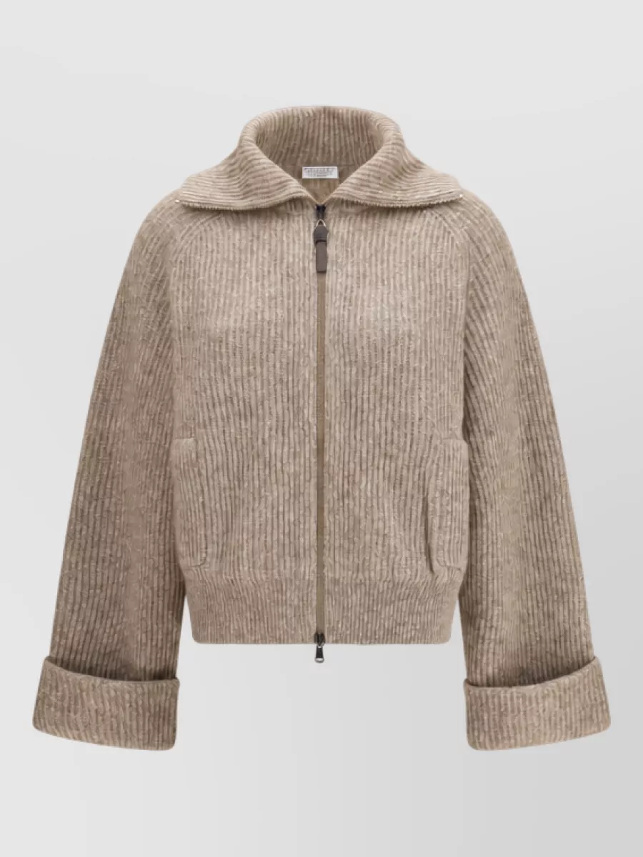 Brunello Cucinelli cashmere fitted jacket