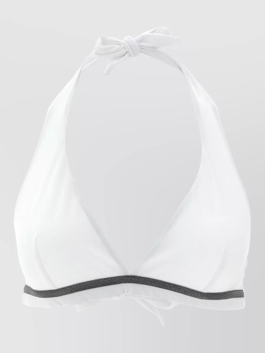 Brunello Cucinelli Technical jersey bikini top