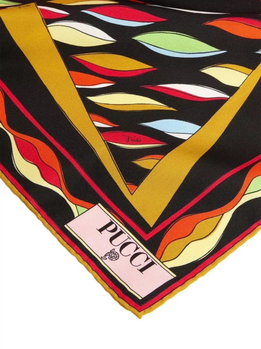 Pucci Silk Geometric-Print Scarf