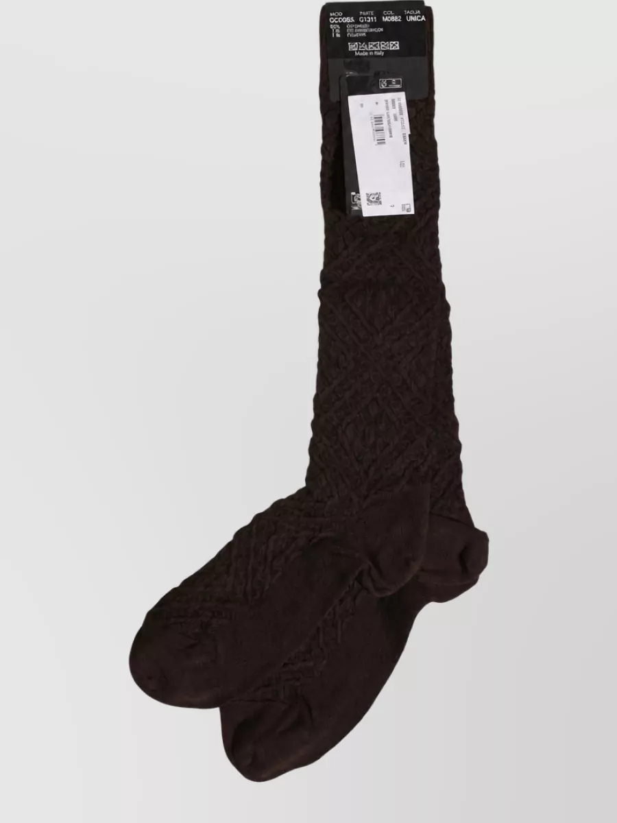 Dolce&Gabbana cotton knit knee-high socks