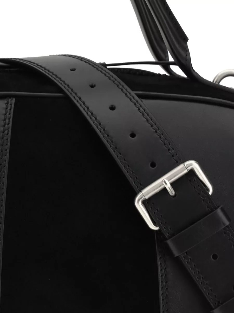 Dries Van Noten Leather Travel Tote Bag