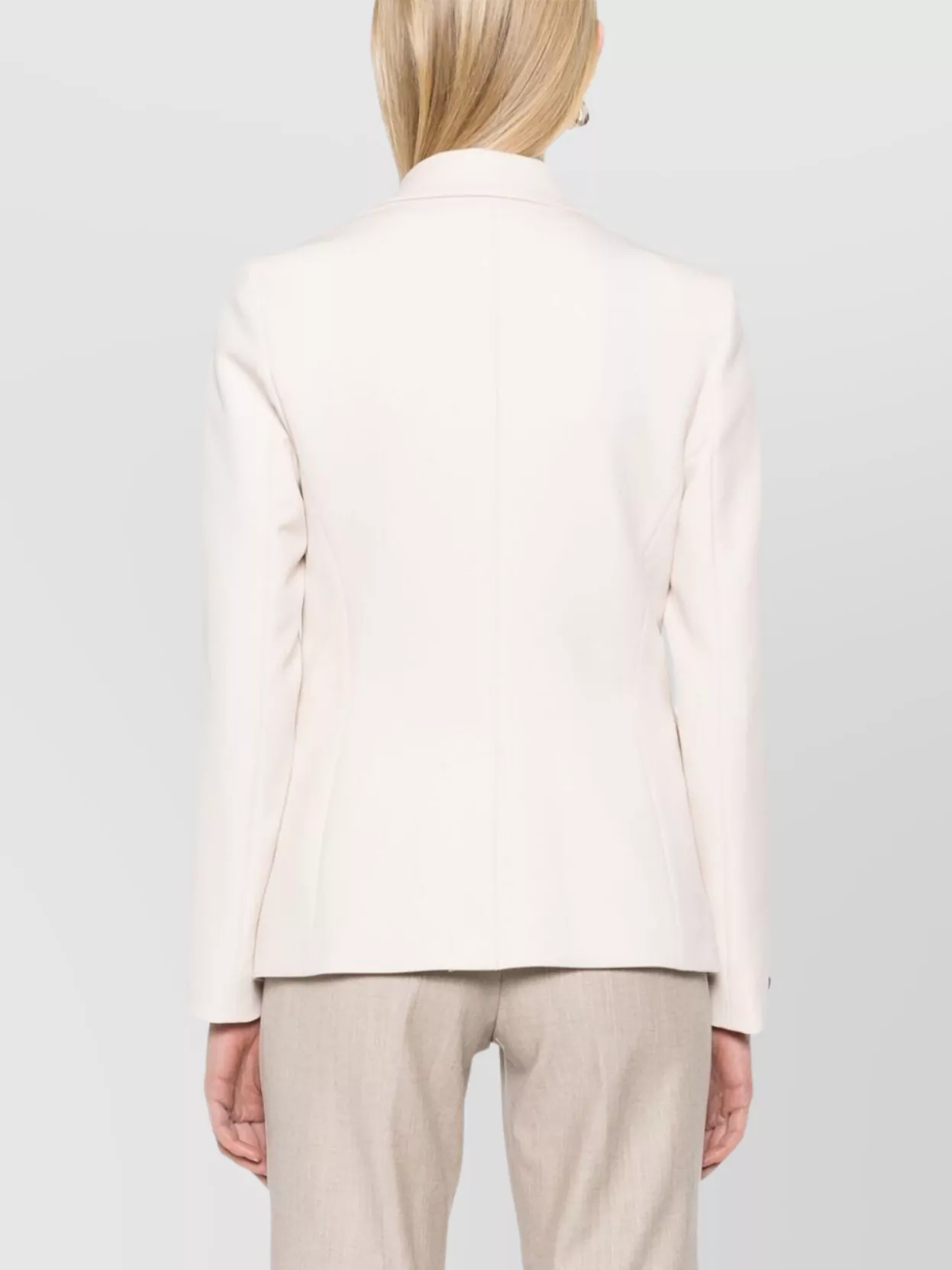 Peserico Long Sleeve Single Breasted Jacket With Notched Lapels