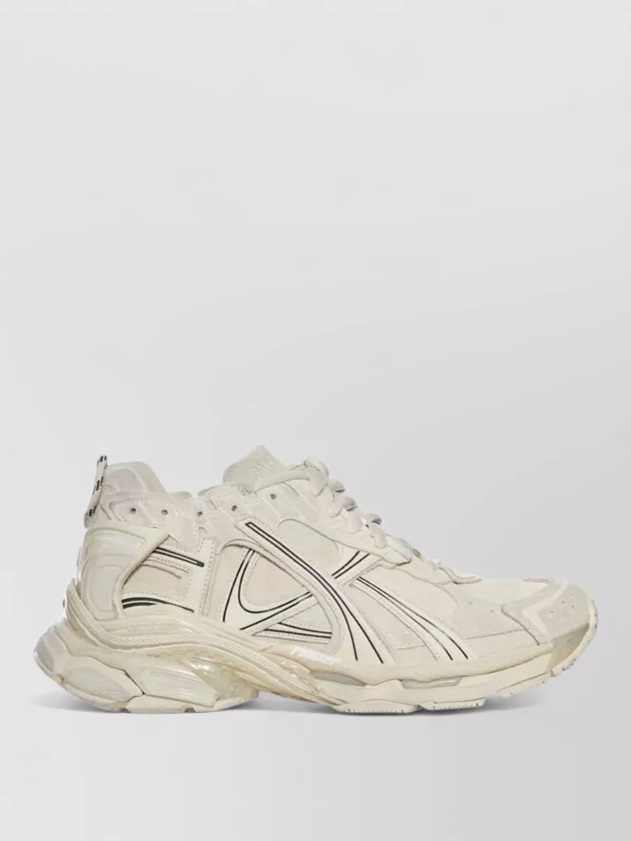 Balenciaga Suede Leather Runner Low-Top Sneakers
