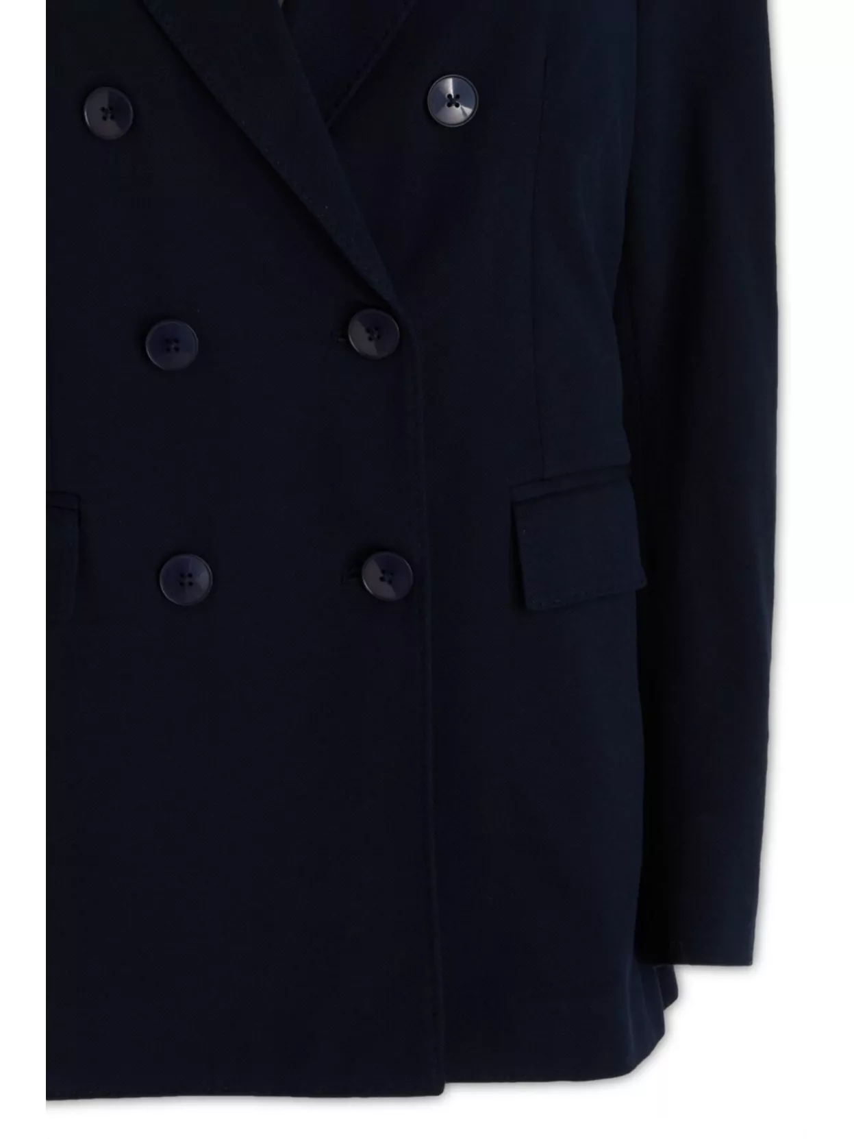 Circolo 1901 Double-Breasted Lapel Button Flap Pocket Jacket