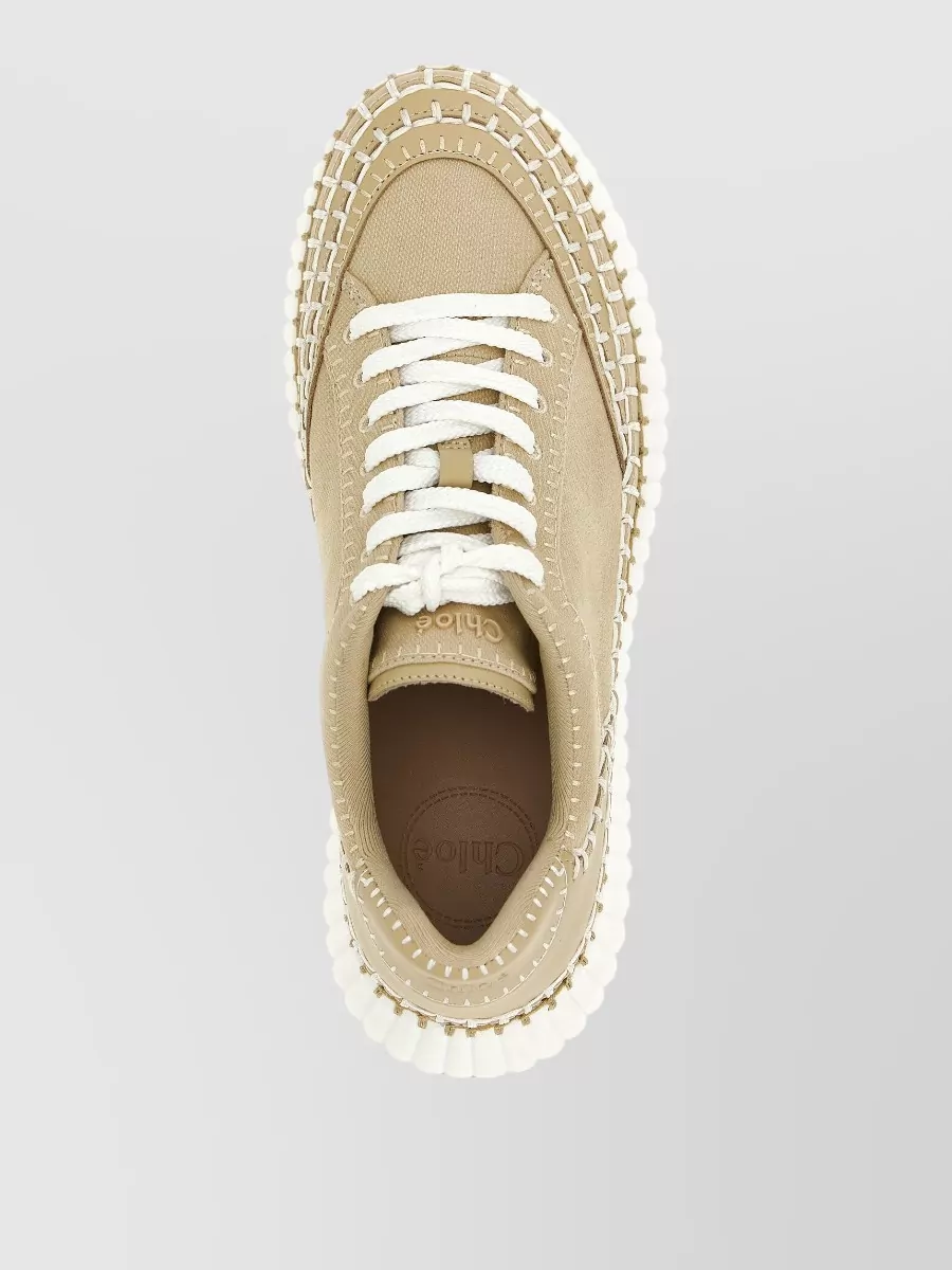 Chloé Canvas Low-Top Sneakers