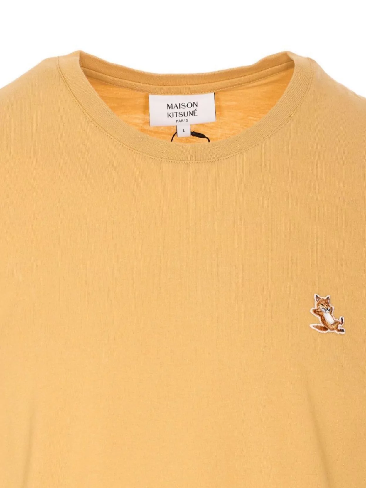 Maison Kitsuné Crewneck T-Shirt Embroidered Detail