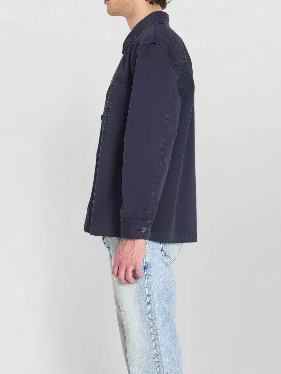 Saint Laurent Cotton Oversized Shirt Jacket