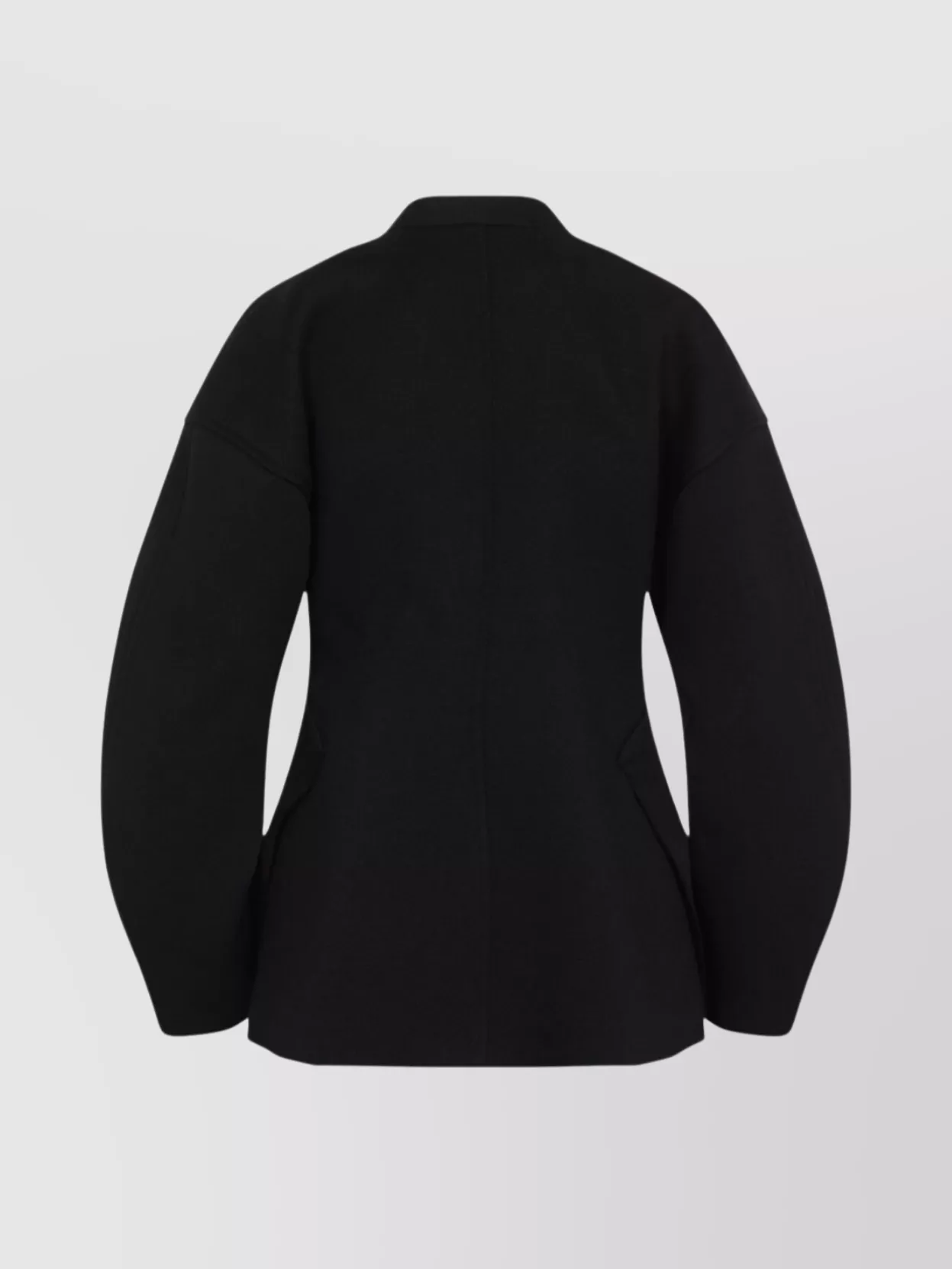 Jil Sander Wool Blend Wrap Jacket In Black