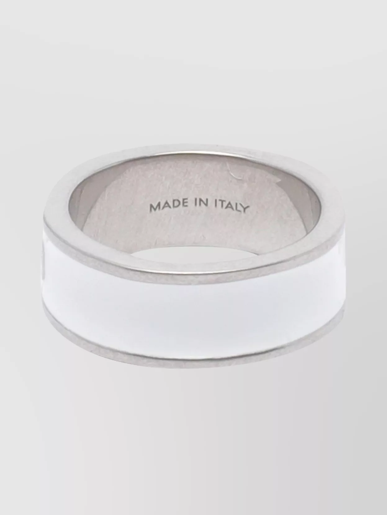 Mm6 Maison Margiela Engraved Numeric Wide Band Ring