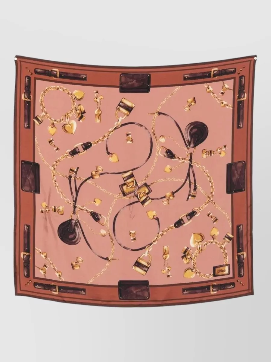 Chloé silk printed scarf