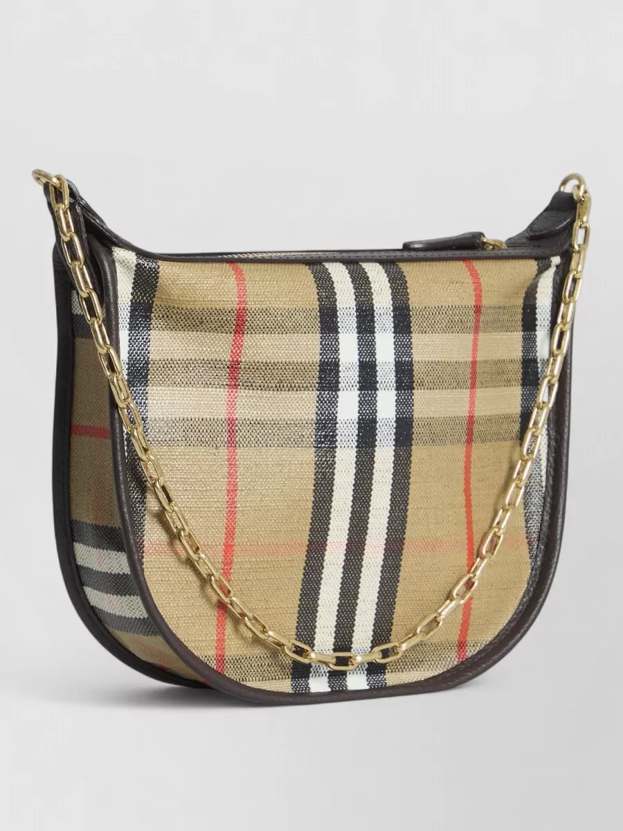 Burberry Highlands Mini Cotton Shoulder Bag