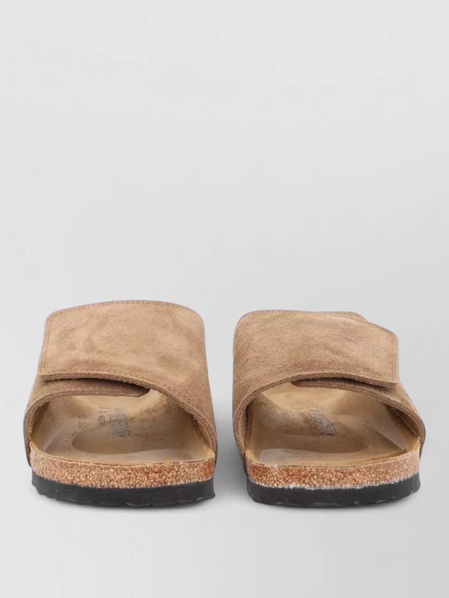 Birkenstock suede leather slides