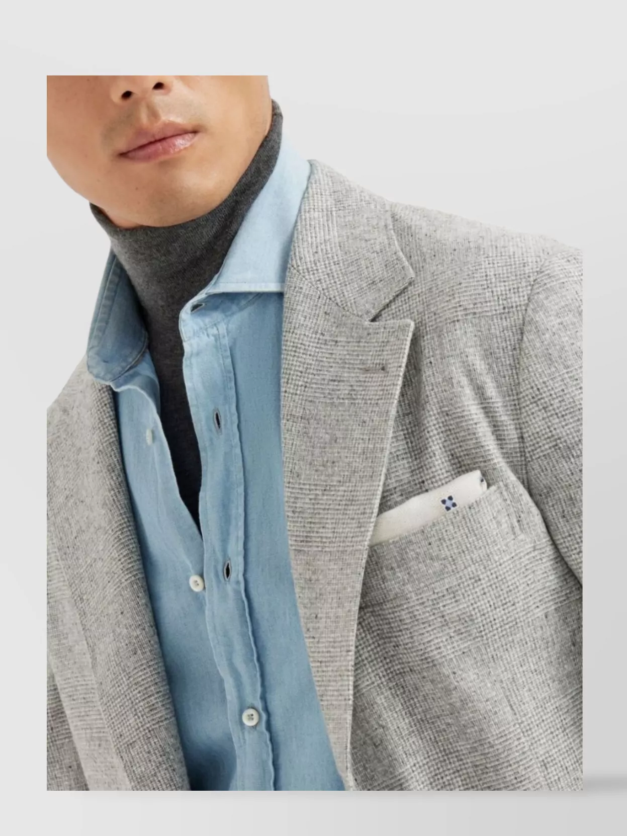 Brunello Cucinelli Deconstructed Jacket With Prince Of Wales Pattern