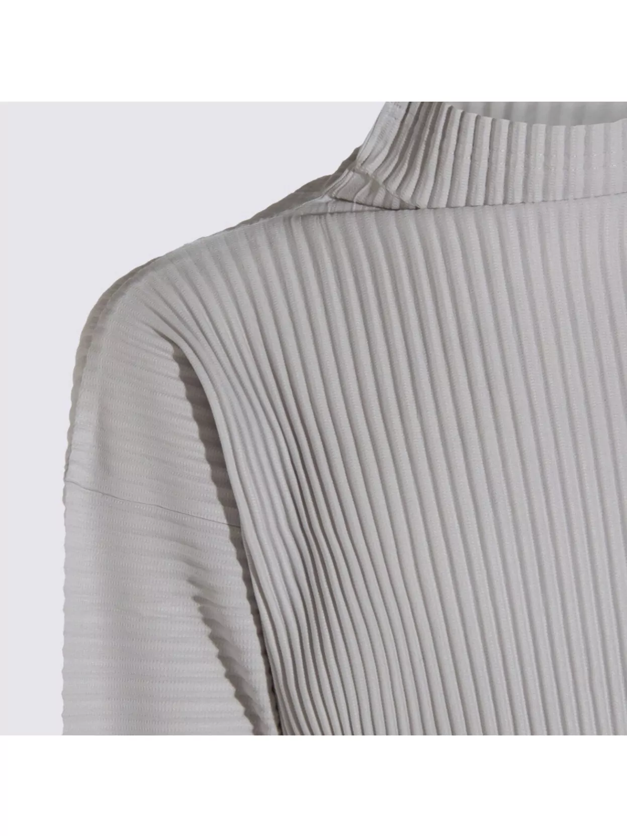 Homme Plisse Issey Miyake Long Sleeve Ribbed High Neck T-Shirt