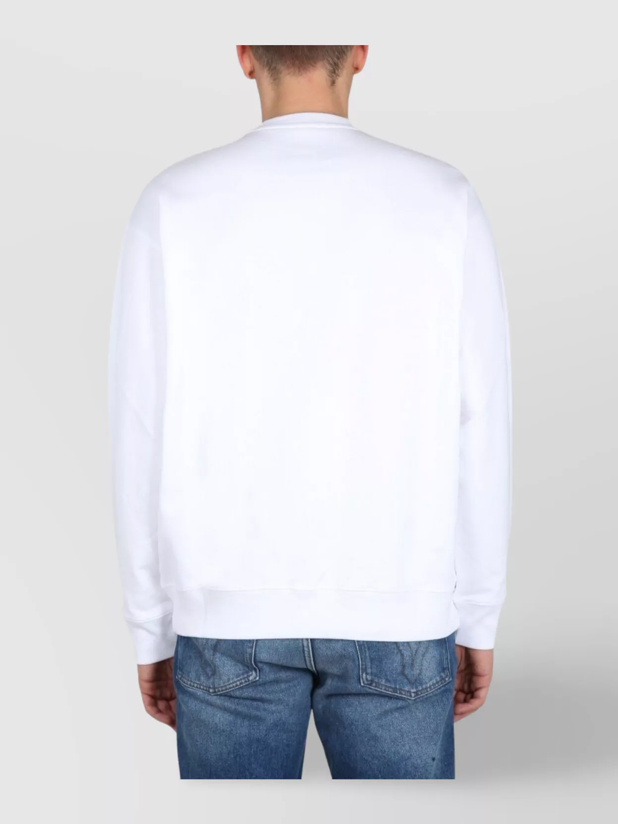 Moschino Ribbed Crew Neck Sweater