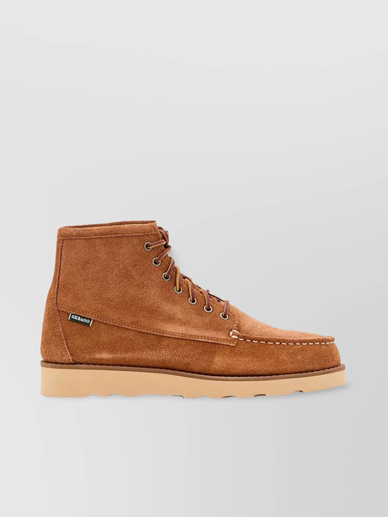 Sebago Lace-Up Suede Brogues Rubber Sole