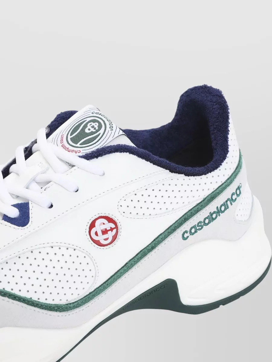 Casablanca Leather Low-Top Sneakers