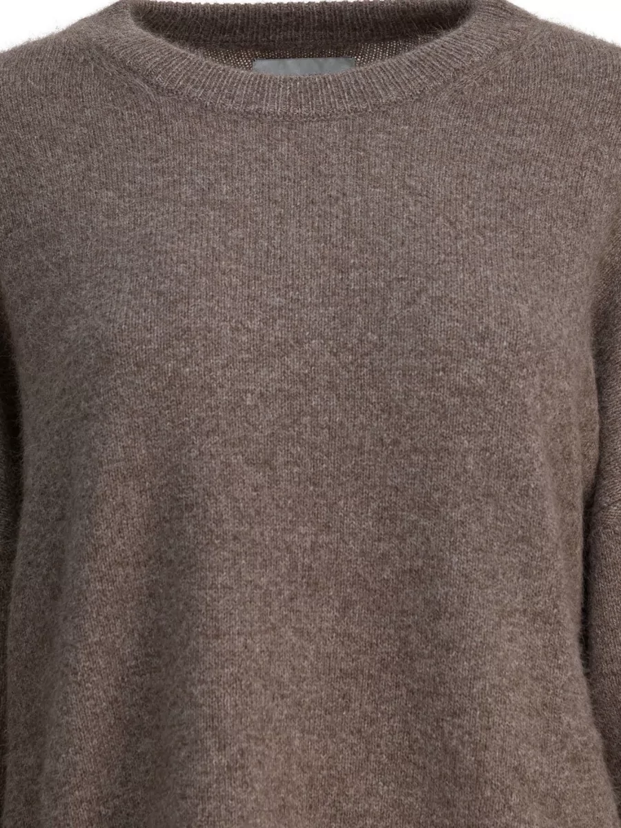 Loulou Studio Wool Yak Wool Crewneck Long-Sleeve Sweater