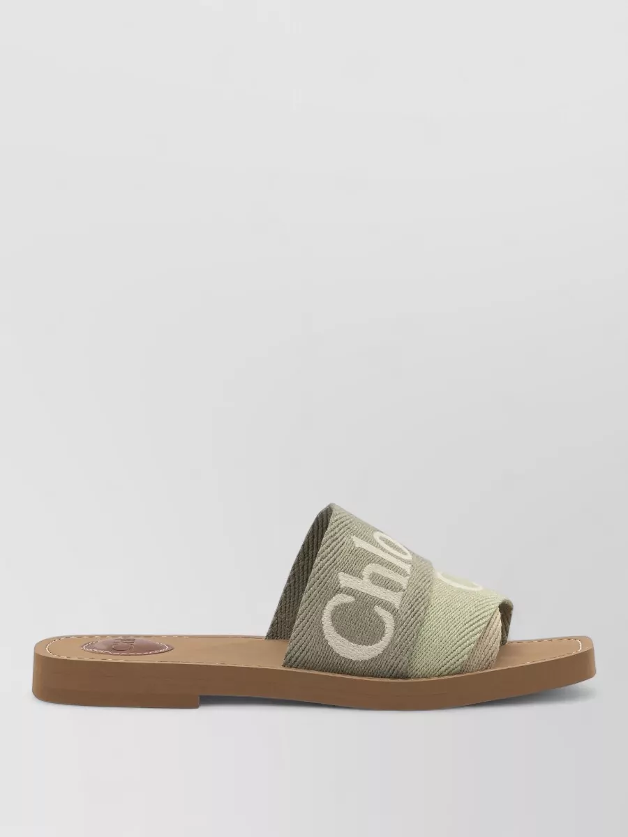 Chloé Flat Slide Sandals Open Toe Strap