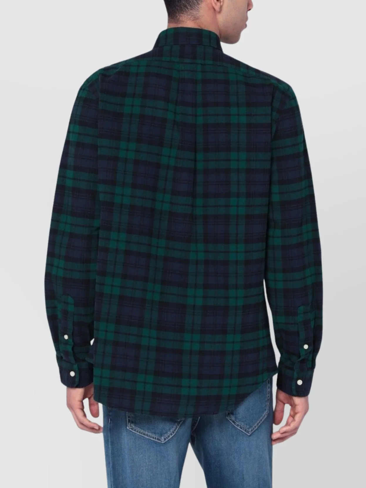 Polo Ralph Lauren Button-down Collar Logo-embroidered Checked Brushed-cotton Oxford Shirt In Green