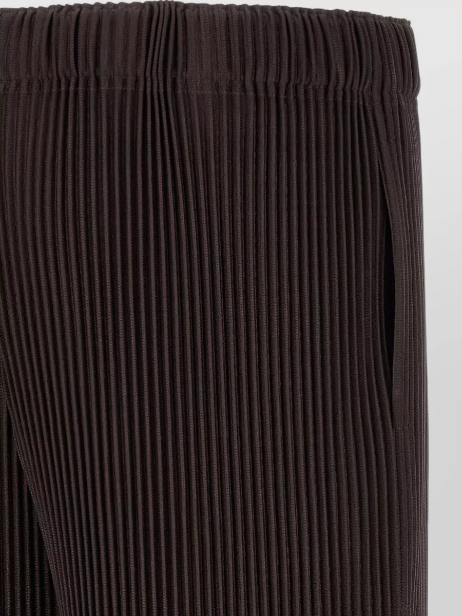 Homme Plisse Issey Miyake Ribbed Straight-Leg Bermuda Shorts