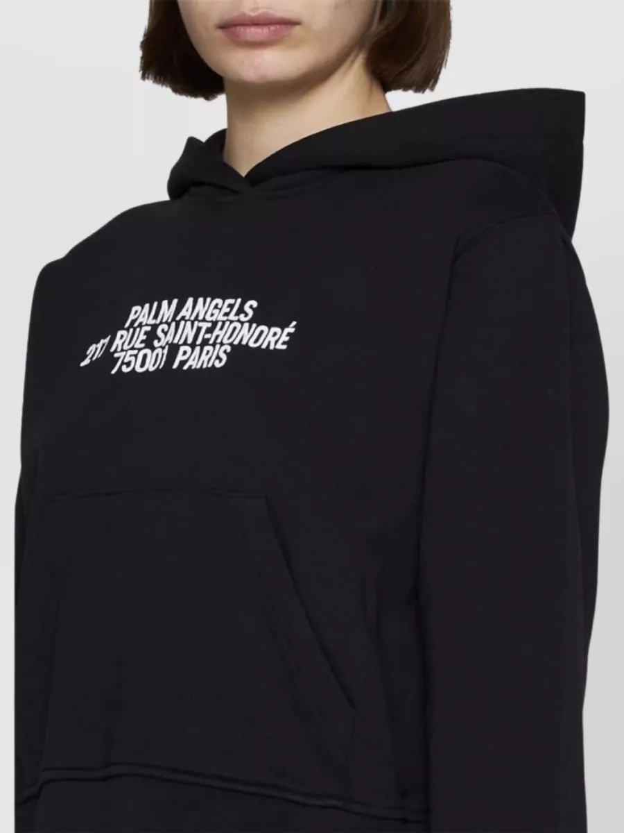 Palm Angels 75001 Slogan Print Hoodie